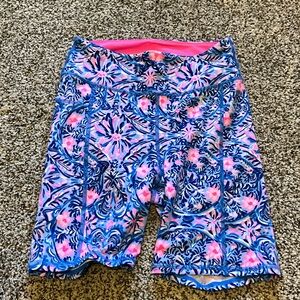 Lilly Pulitzer Floral Blue and Pink Women's Shorts